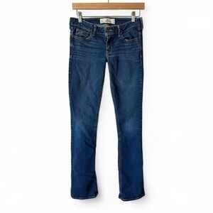 Hollister Super Low Rise Bootcut Jeans Women’s‎ 5L W27 L35 Dark Wash Y2K